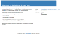 Desktop Screenshot of blackhorsesolutionsgroup.com