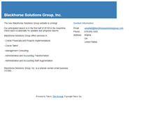 Tablet Screenshot of blackhorsesolutionsgroup.com